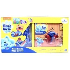 Blues Clues & You Mega Bundle 5 Games Jumbo Cards Foam & Wood Puzzles RARE 🔥